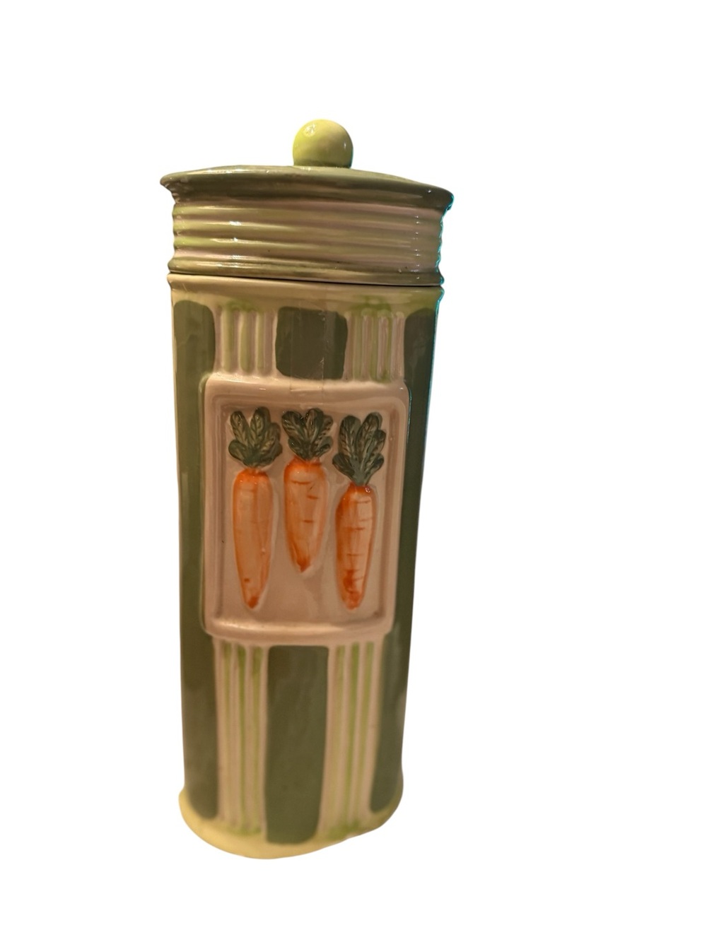 Ceramic Carrot Pasta Holder Farmhouse Kitchen Decor